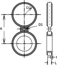 PTFE內襯8字盲板